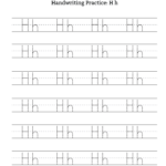 Handwriting Practice Letter H Free Handwriting Practice Letter H