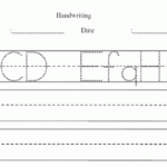 Handwriting Worksheet Maker Sample Dotted Print