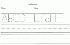 Handwriting Worksheet Maker Sample Dotted Print