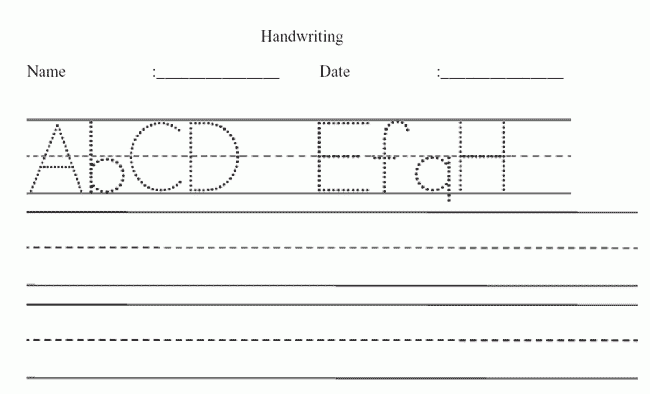 Handwriting Worksheet Creator