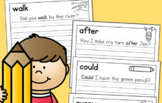 Handwriting Worksheets For Kids Dolch First Grade Words Mamas