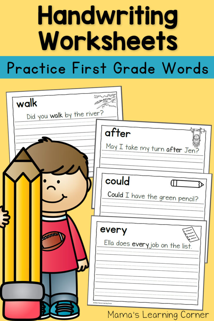 Handwriting Sentence Practice Worksheets