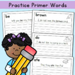 Handwriting Worksheets For Kids Dolch Primer Words Mamas Learning
