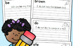 Handwriting Worksheets For Kids Dolch Primer Words Mamas Learning