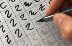 Hangul Hand Lettering Worksheets Practice Korean Calligraphy Etsy In