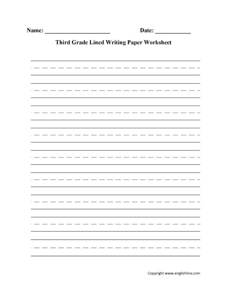 Handwriting Worksheets For 3rd Graders