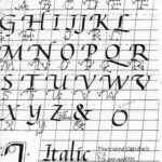 Italic Calligraphy Practice Sheets Google Search Lettering