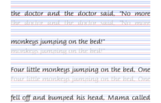 Italic Handwriting Five Little Monkeys Italic Handwriting