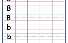 Kindergarten Letter B Writing Worksheet KidzeZone