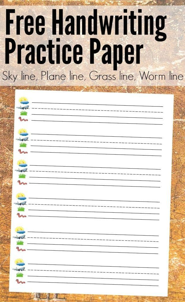 Free Printable Kindergarten Handwriting Paper