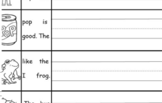 Kindergarten Tracing Sentences Worksheets AlphabetWorksheetsFree