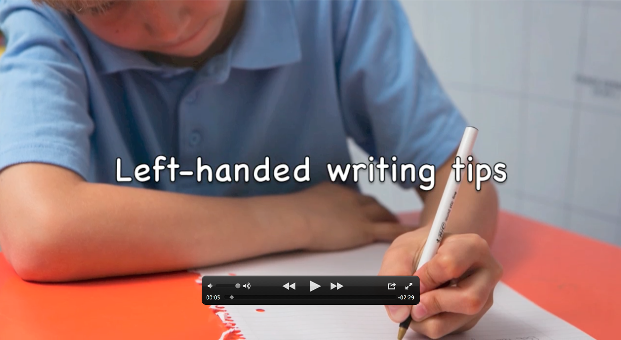 Left handed Handwriting Video Tips Handwriting Advice For Left 