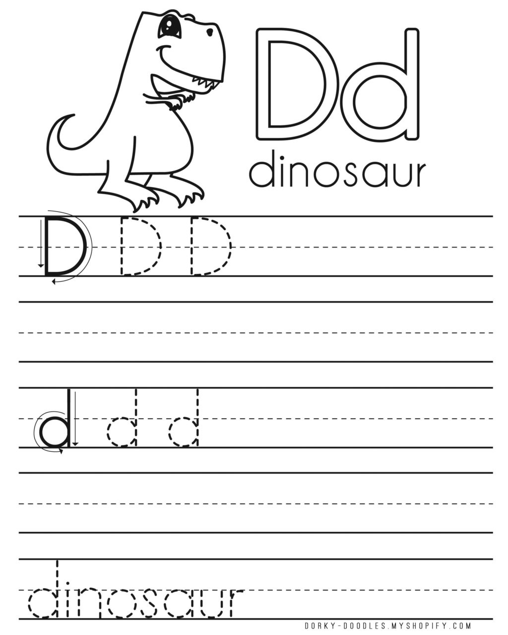 Letter D Handwriting Worksheets Handwriting Worksheets