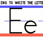 Letter E Practice Handwriting Downloads 123ABC TV