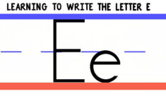 Letter E Practice Handwriting Downloads 123ABC TV