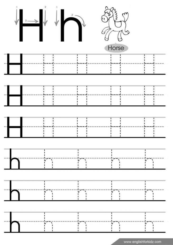 H Handwriting Worksheet