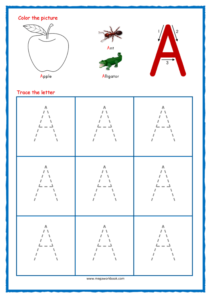 Alphabet Handwriting Worksheets A To Z