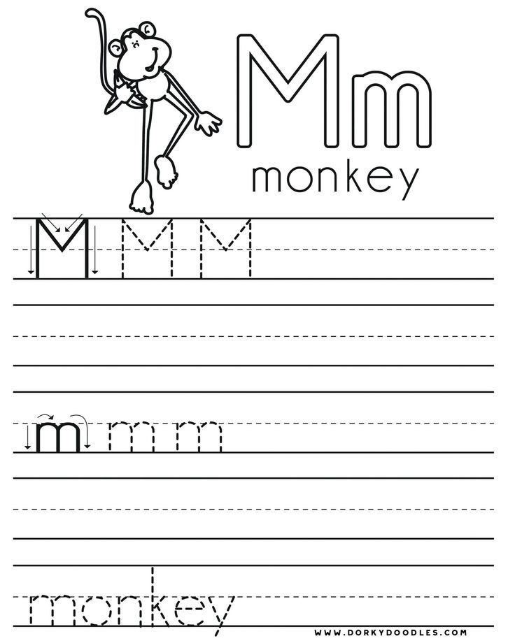 Letter M Worksheets Preschool Letter M Worksheet For Preschoolers In 