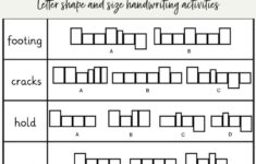 Letter Shape And Size Rock Climbing Theme Occupational Therapy