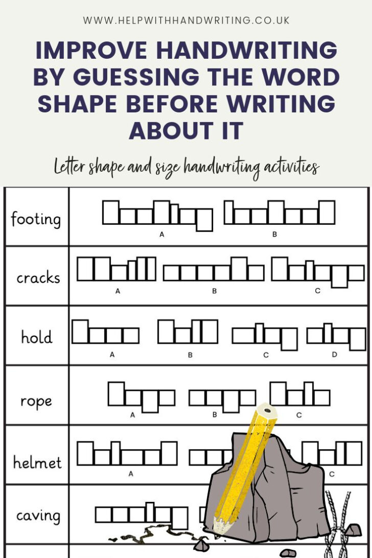 Four Line Handwriting Worksheets