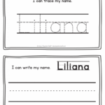 Liliana Name Printables For Handwriting Practice A To Z Teacher