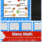 Menu Math For 4th 5th Graders The Curriculum Corner 4 5 6