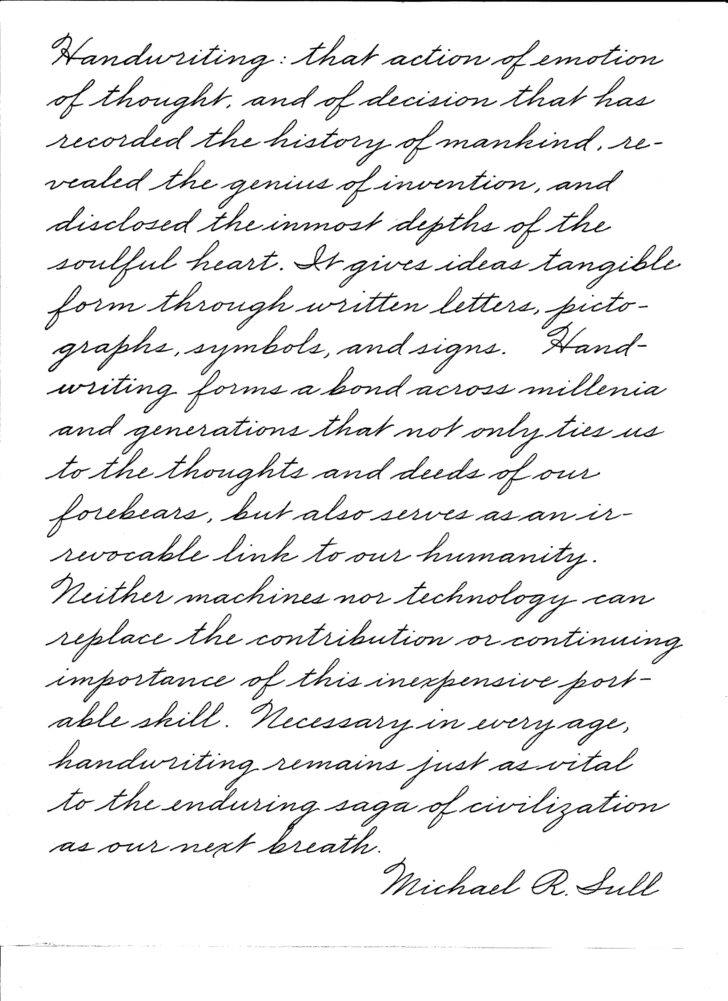 Adult Cursive Handwriting Practice Sheets