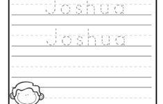 Name Tracing Handwriting Worksheet Personalized Name Etsy