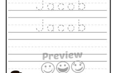 Name Tracing Handwriting Worksheet Personalized Name Etsy