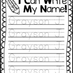 Name Writing Practice Handwriting Freebie Kindergarten For Name