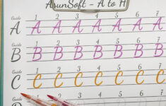 Neat Cursive Letters Worksheet Cursive Writing Font Practice Etsy