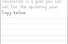 New Year Handwriting Practice Your Therapy Source