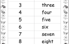 Number Words Worksheets Activity Shelter