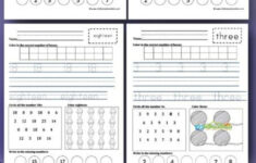 Number Writing Practice 1 20 Worksheets Writing Practice Kindergarten