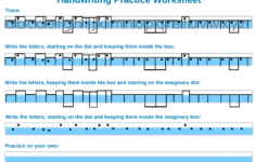 Occupational Therapy Handwriting Practice Worksheet Intercare Health