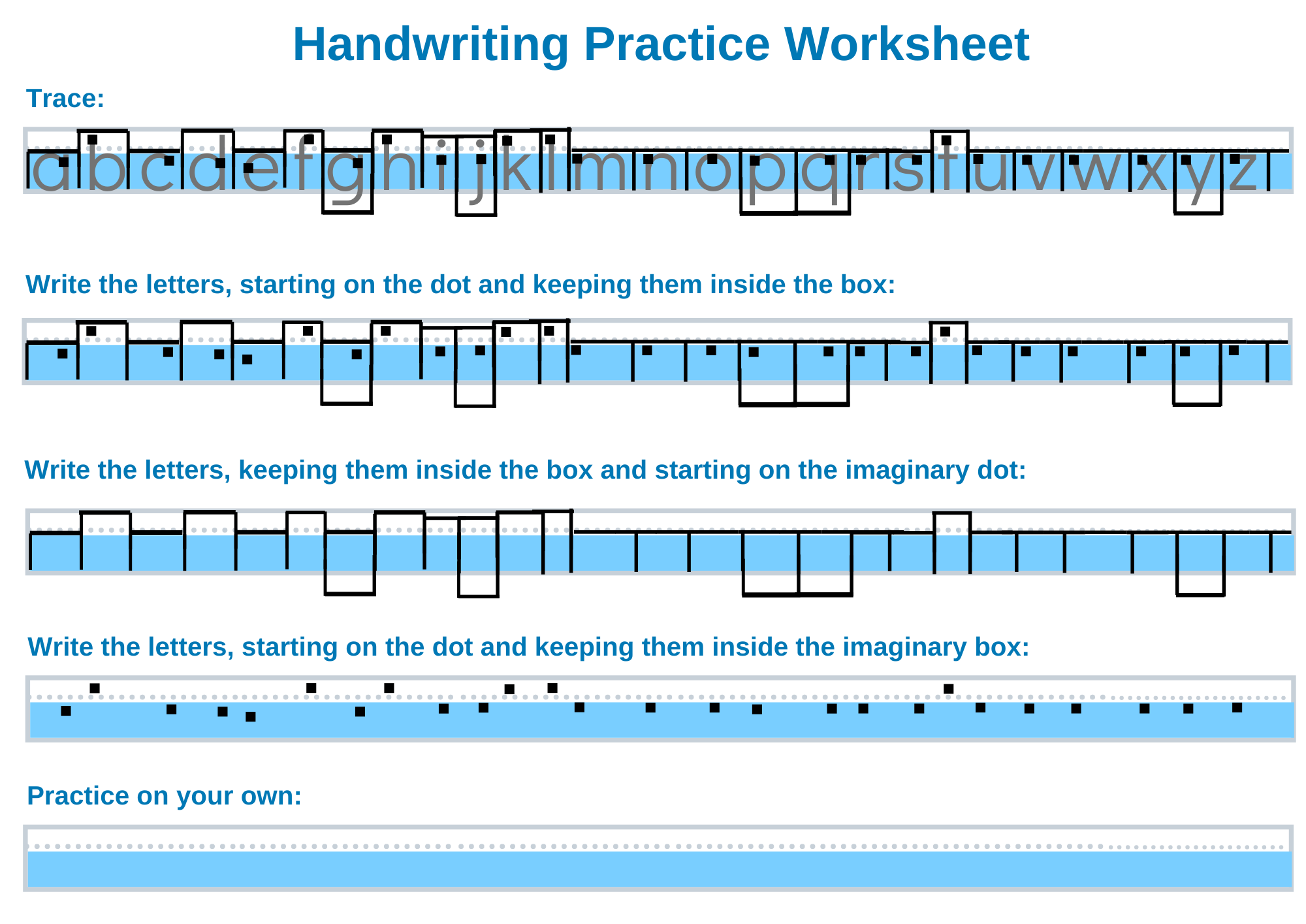 Occupational Therapy Handwriting Practice Worksheet Intercare Health 