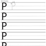 P Capital Handwriting Worksheet Preschool Crafts