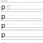P Lowercase Handwriting Worksheet Preschool Crafts