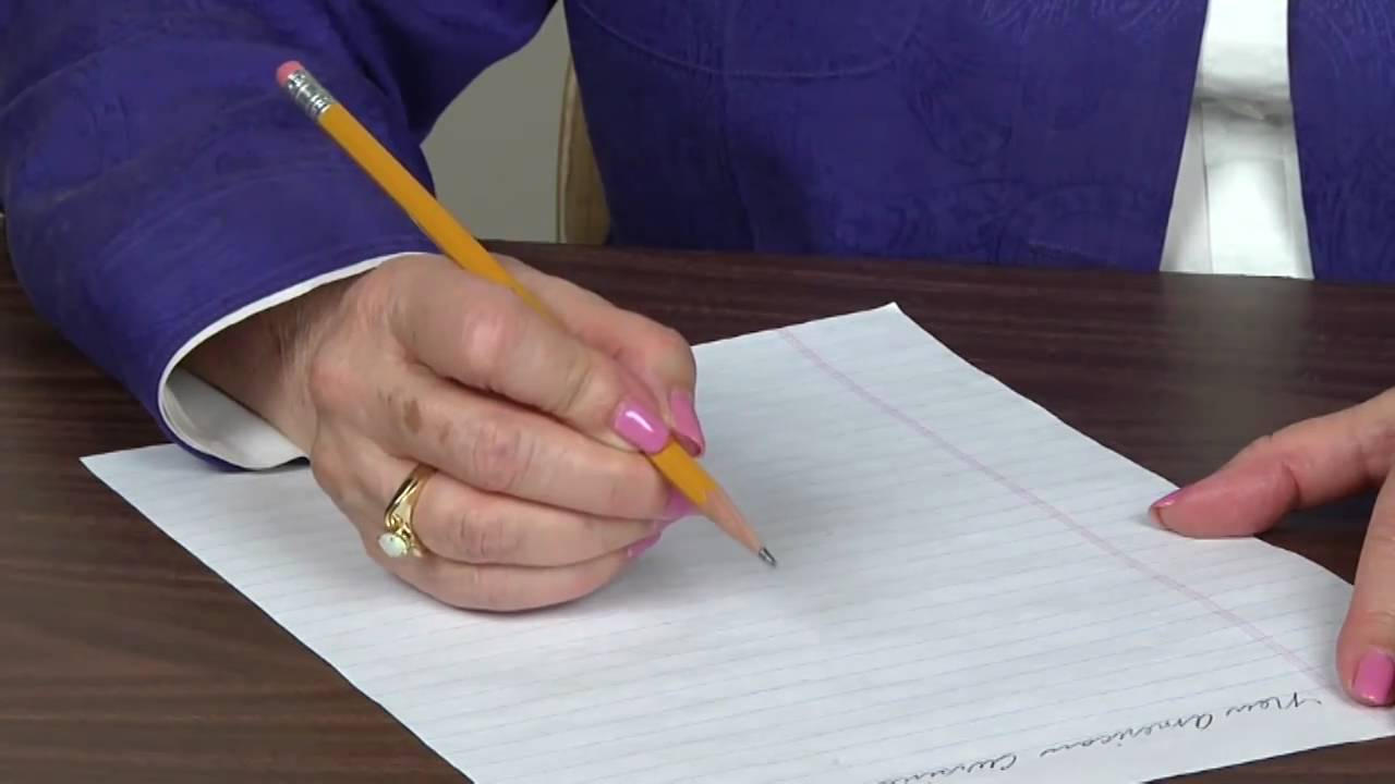 Pencil And Paper Position For Right Handers YouTube