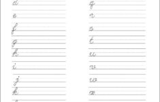 Penmanship Worksheets For Kids 101 Activity