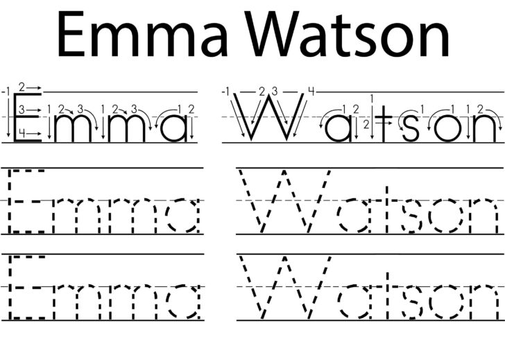Personalized Name Handwriting Worksheets