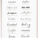 Pin By Camila Riveros On Fuentes Canva Handwritten Fonts Aesthetic