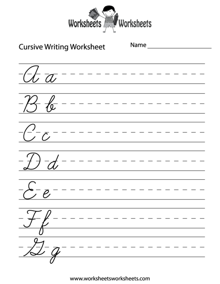 Free Cursive Practice Worksheets Printable