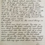 Practicing Cursive Handwriting With The First Paragraphs From