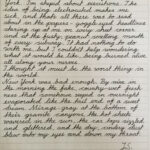 Practicing Cursive Handwriting With The First Paragraphs From