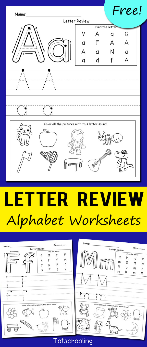 Pre K Alphabet Worksheets Free AlphabetWorksheetsFree