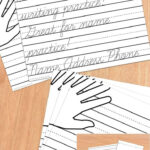 Primary Editable Writing Paper Cursive Writing Paper Handwriting