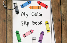 Printable Color Flash Card Flip Book