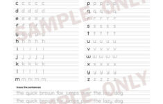 Printable Handwriting Worksheet Lowercase And Uppercase Etsy Letras