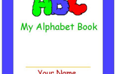Printable My Alphabet Book Cover Alphabet Book Preschool Alphabet